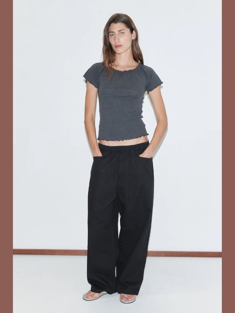 DEIJI STUDIOS Square Pocket Pant - Black - Small